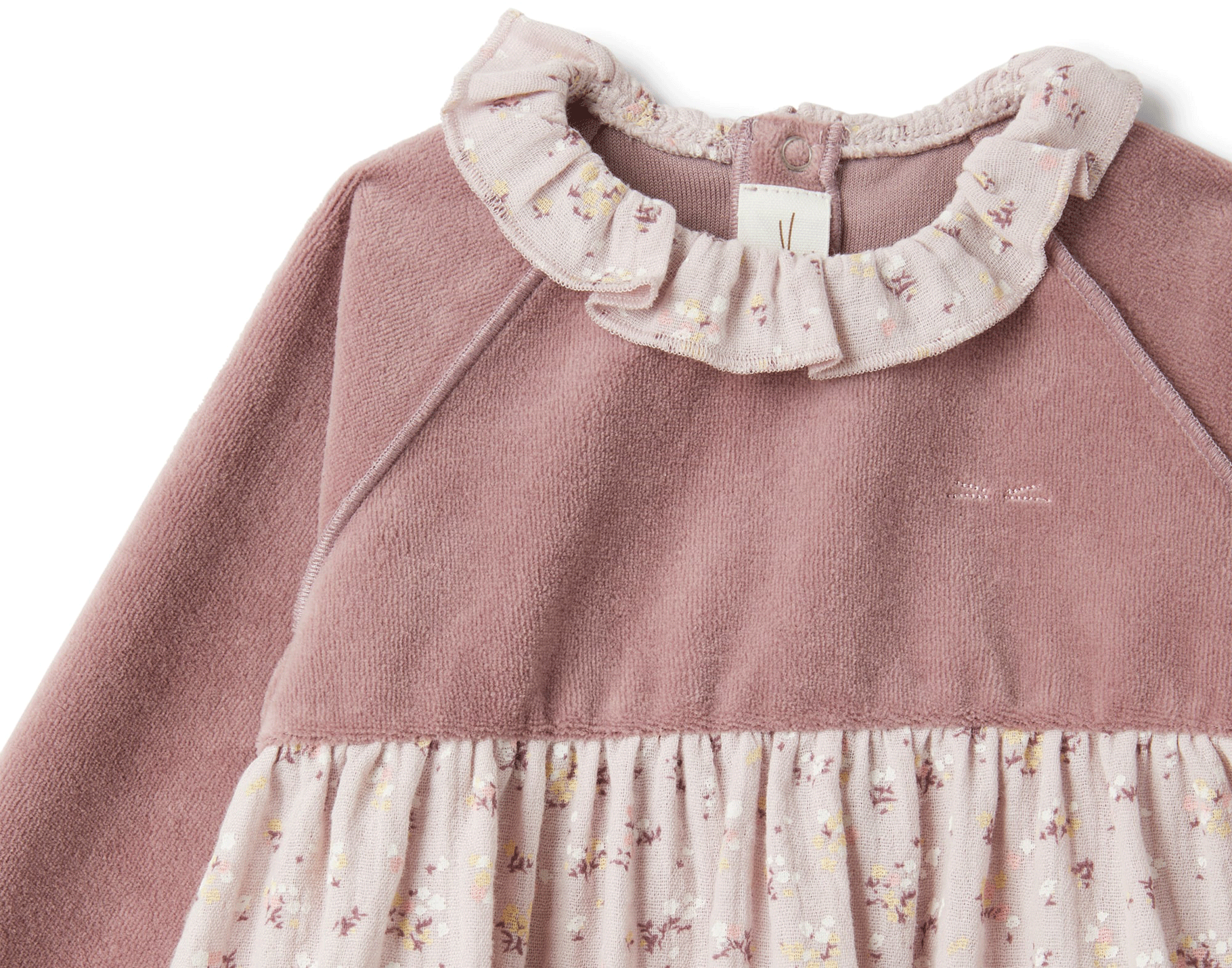 TEDDY & MINOU DRESS L/S PURPLE GRAPES