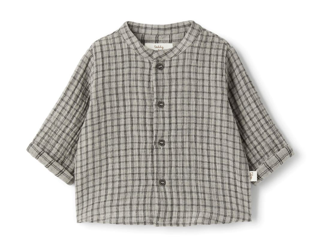 TEDDY & MINOU SHIRT L/S STONE GREY