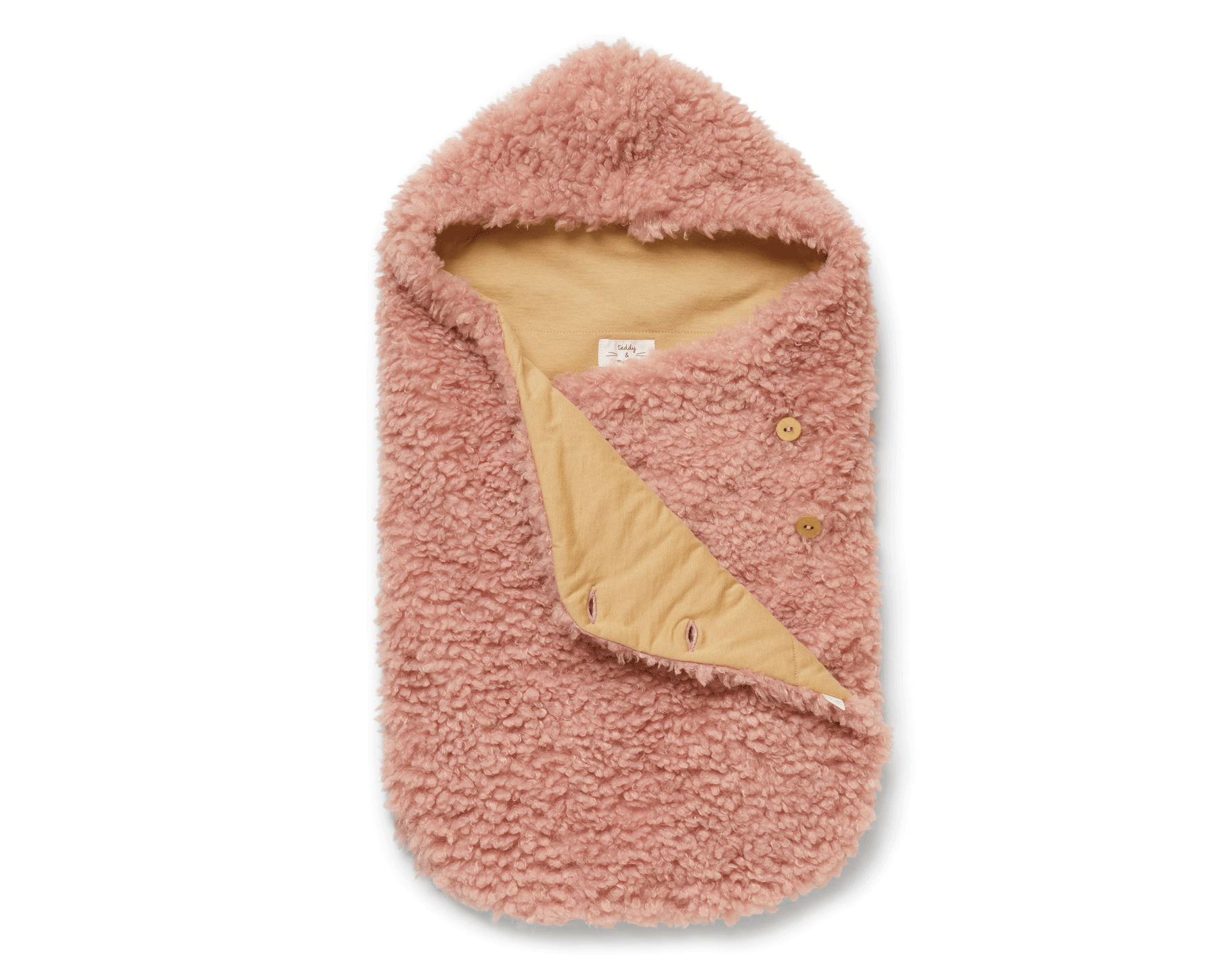 TEDDY & MINOU SLEEPING BAG POWDER ROSE