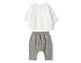 TEDDY & MINOU TWO PIECE SET MILK/STONE GRE