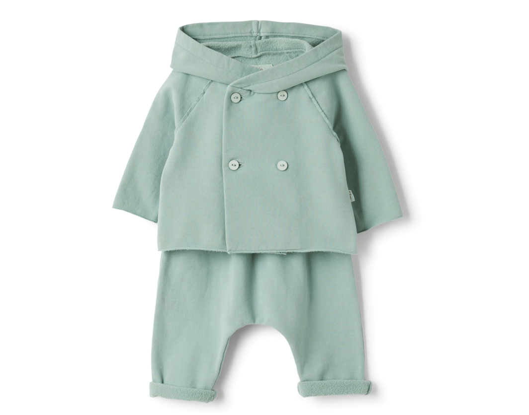 TEDDY & MINOU TWO PIECE SET MINT GREEN