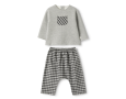 TEDDY & MINOU TWO PIECE SET DARK GREY