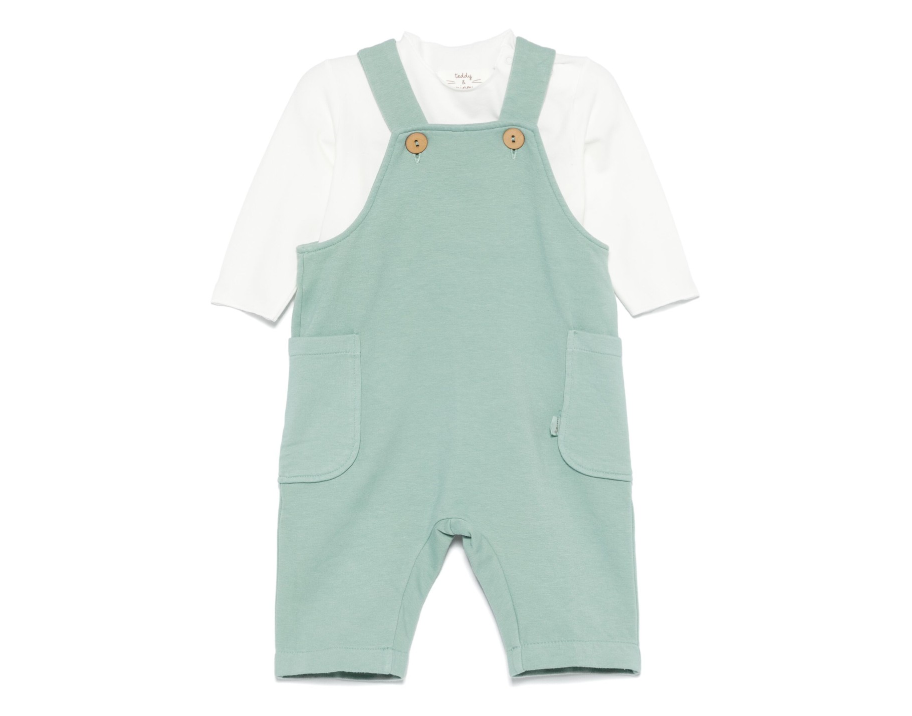 TEDDY & MINOU TWO PIECE SET MINT GREEN