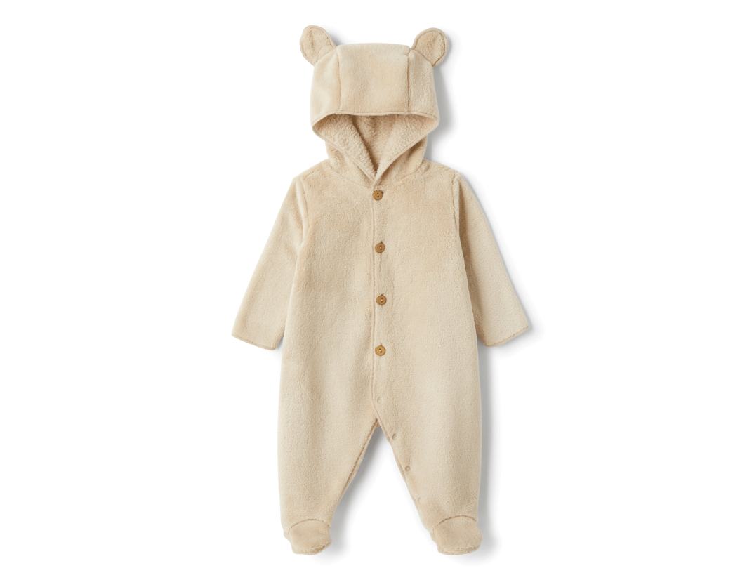 TEDDY & MINOU ROMPER W/FOOT CARIBOU BEIGE