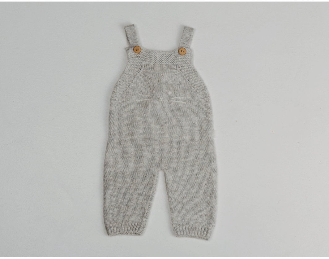 TEDDY & MINOU ROMPER W/FOOT GREY