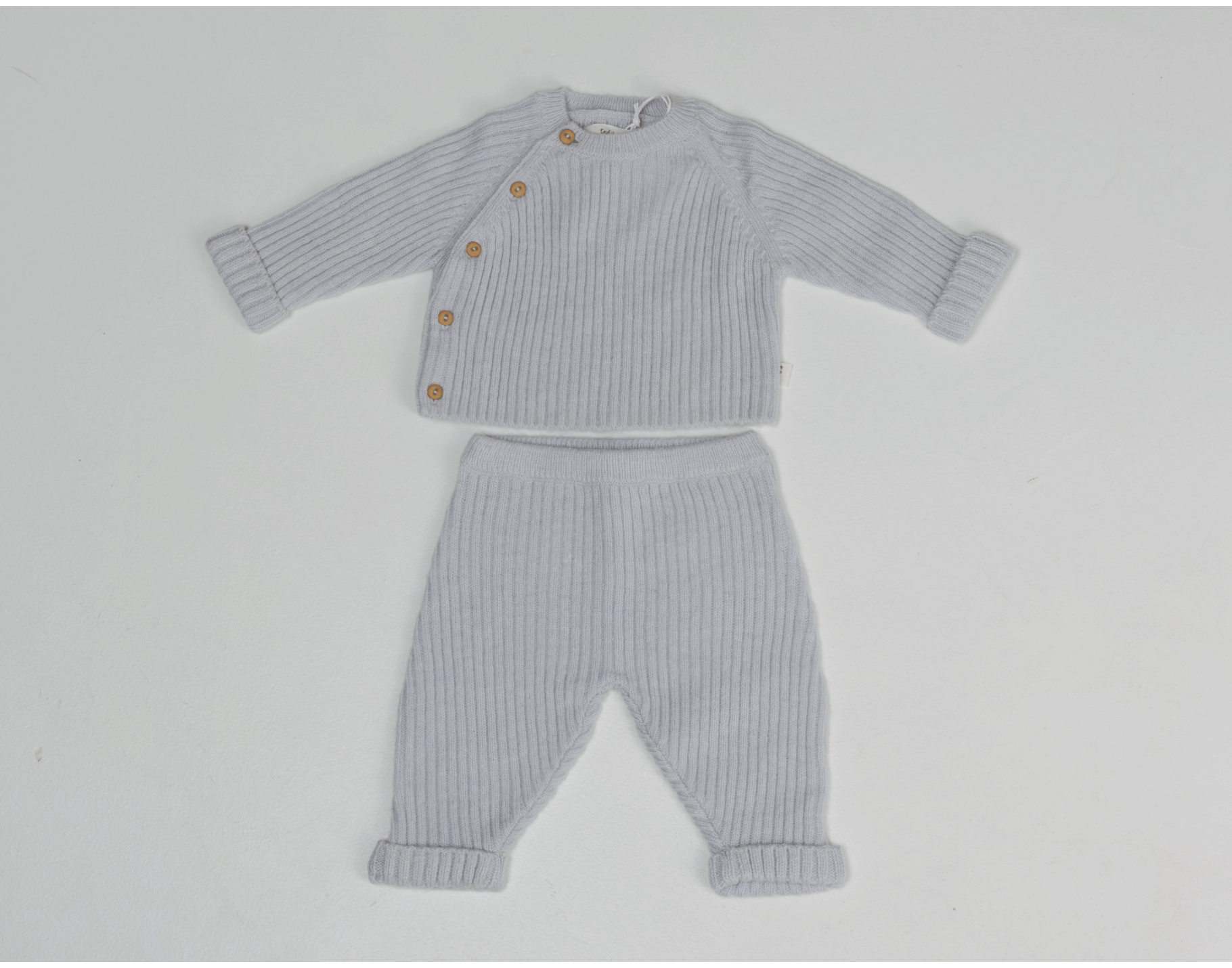 TEDDY & MINOU TWO PIECE SET ANISE BLUE