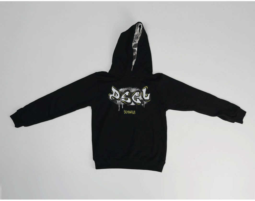 Disclaimer Hoodie Black and Military