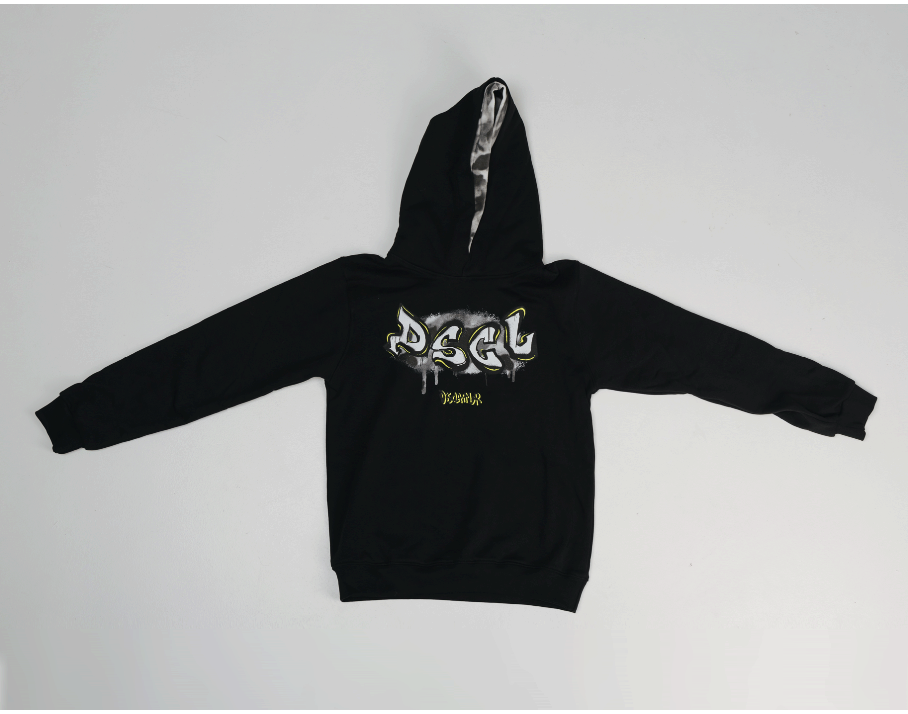 Disclaimer Hoodie Black and Military