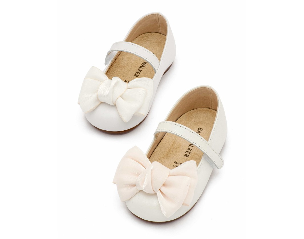 Ballerinas Organza Bow White