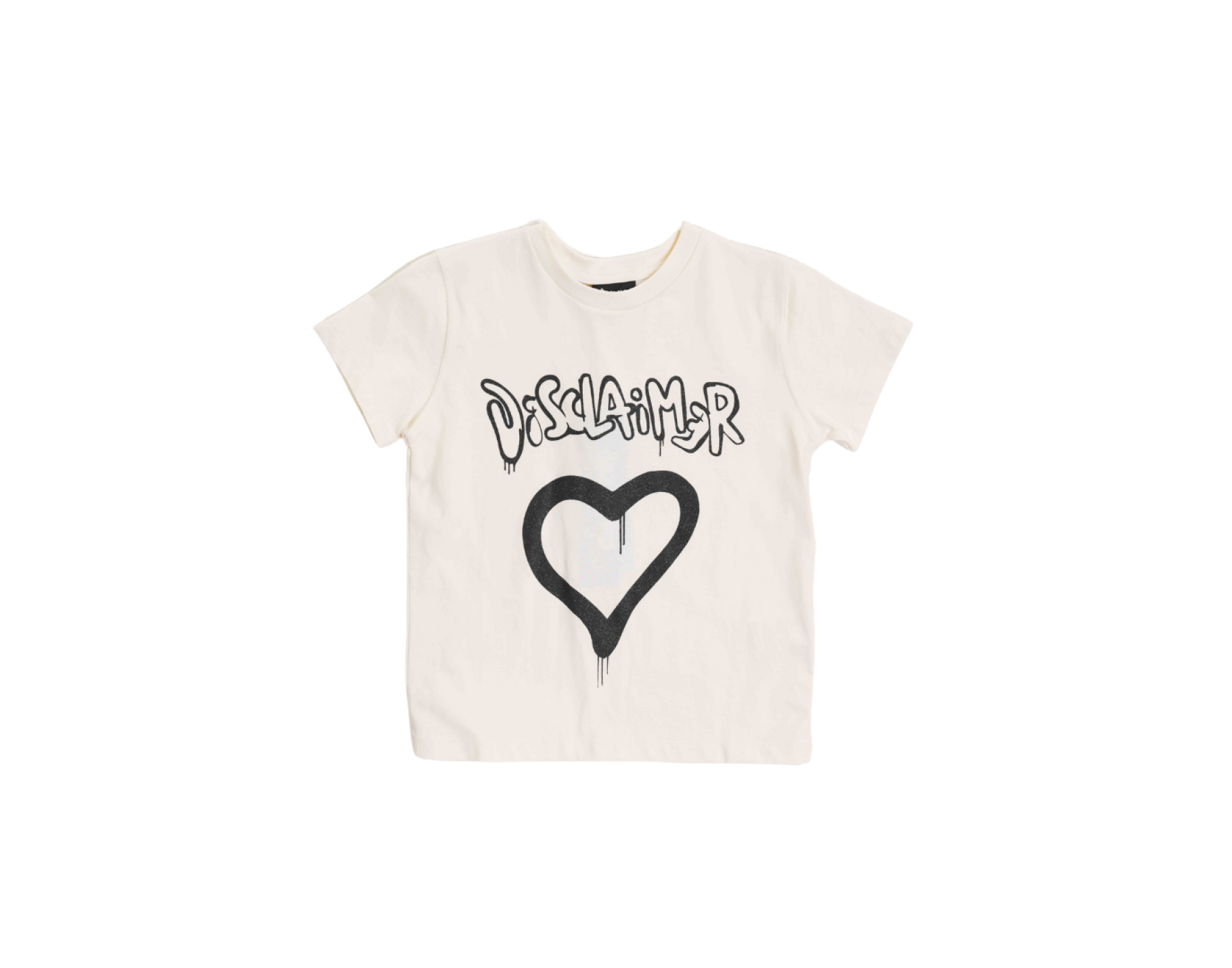 Disclaimer T-Shirt Sparkle Heart infront