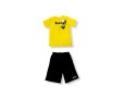Disclaimer suit T-shirt with bermuda