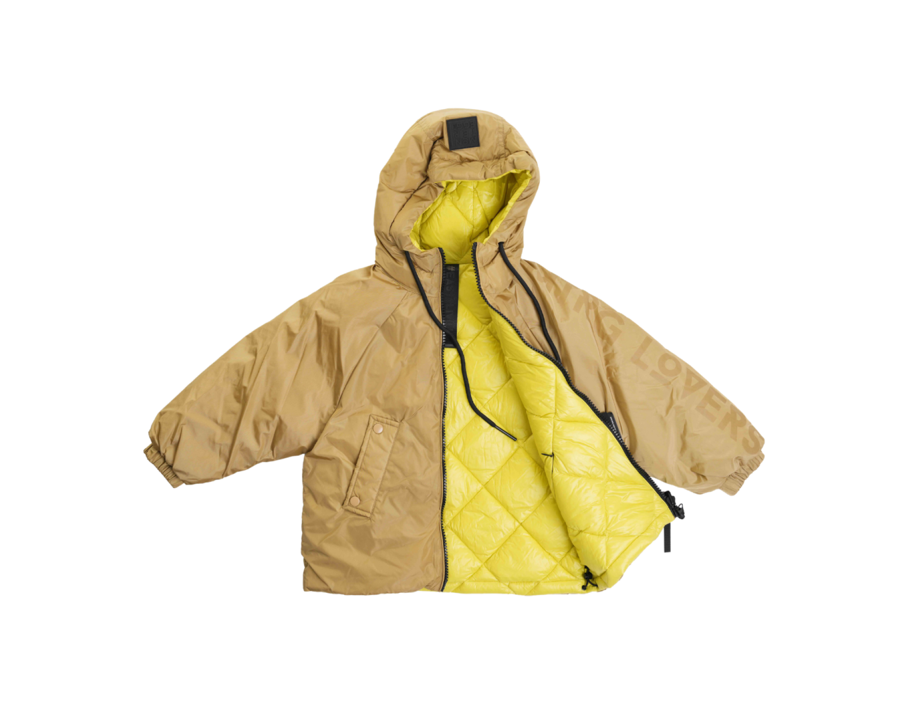 Montereggi Short  Reversible Khaki & Yellow Jacket