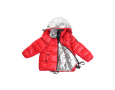 Montereggi Short Reversible Red & Silver Jacket