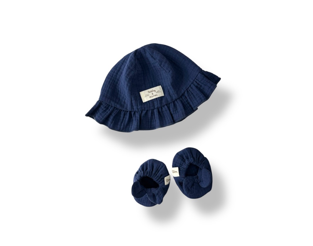 HAT AND SHOES BLUE DENIM