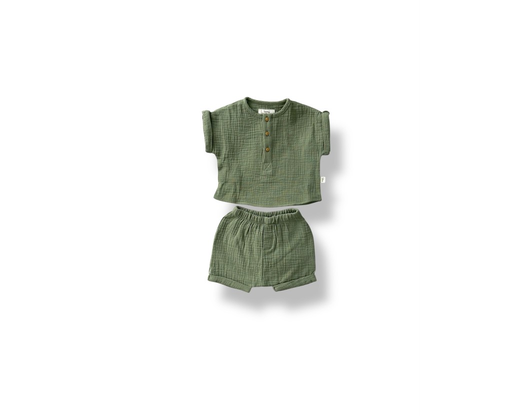 TWO PIECE SET SAGE GREEN