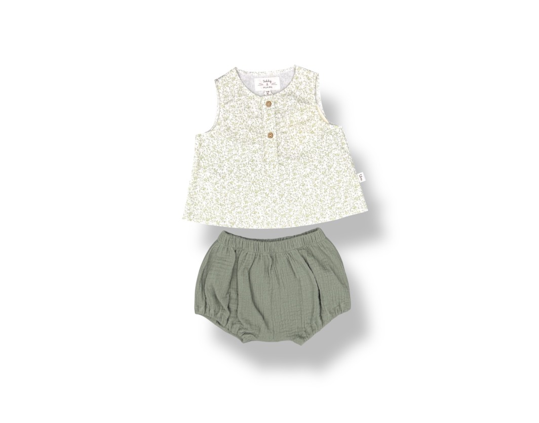 TWO PIECE SET AVOCADO GREEN