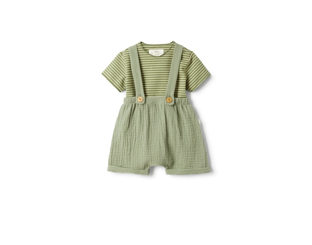 TWO PIECE SET SAGE GREEN/OR