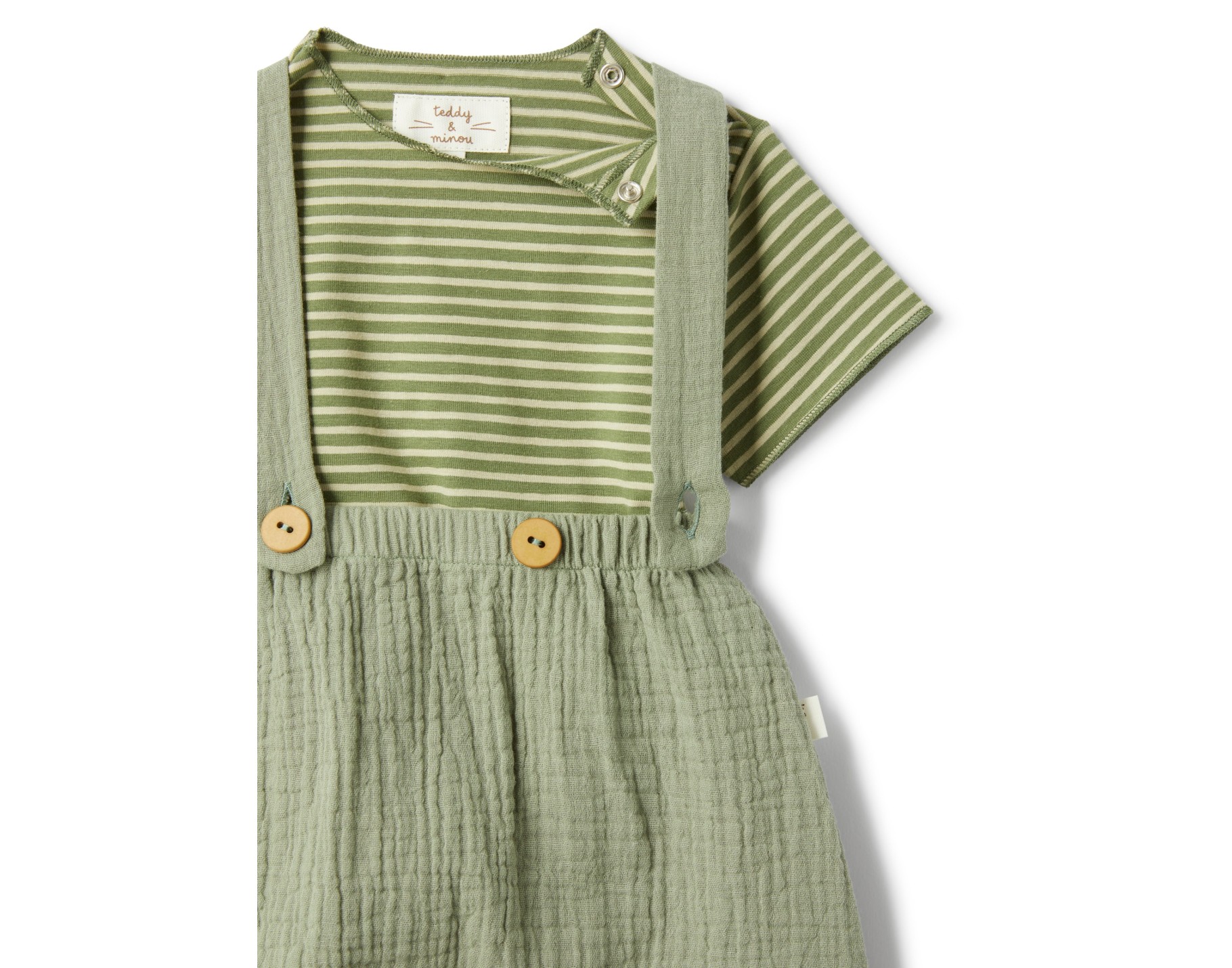 TWO PIECE SET SAGE GREEN/OR