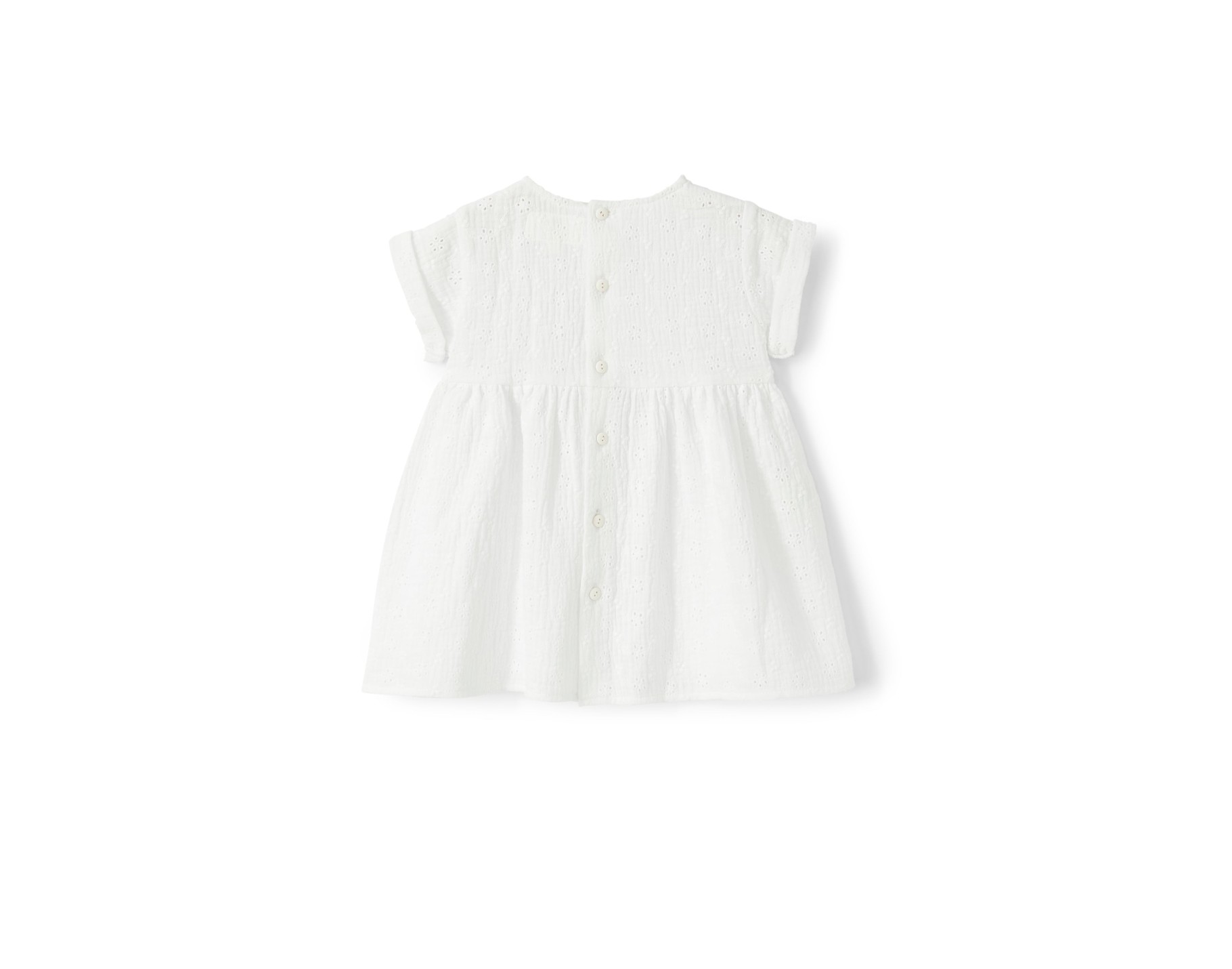 TEDDY & MINOU DRESS S/S WHITE