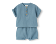 TEDDY & MINOU TWO PIECE SET DENIM BLUE