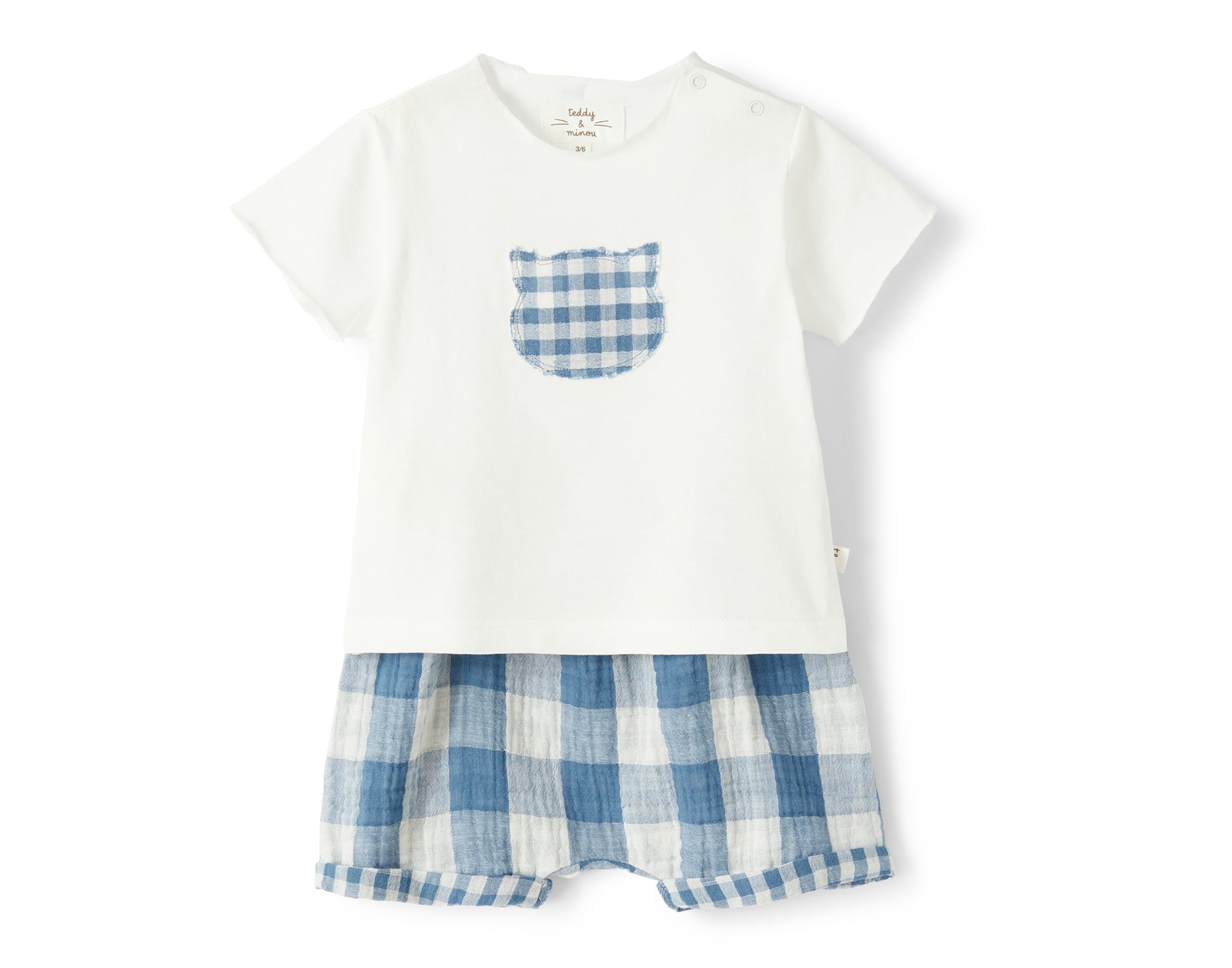 TEDDY & MINOU TWO PIECE SET (T-shirt&Short)