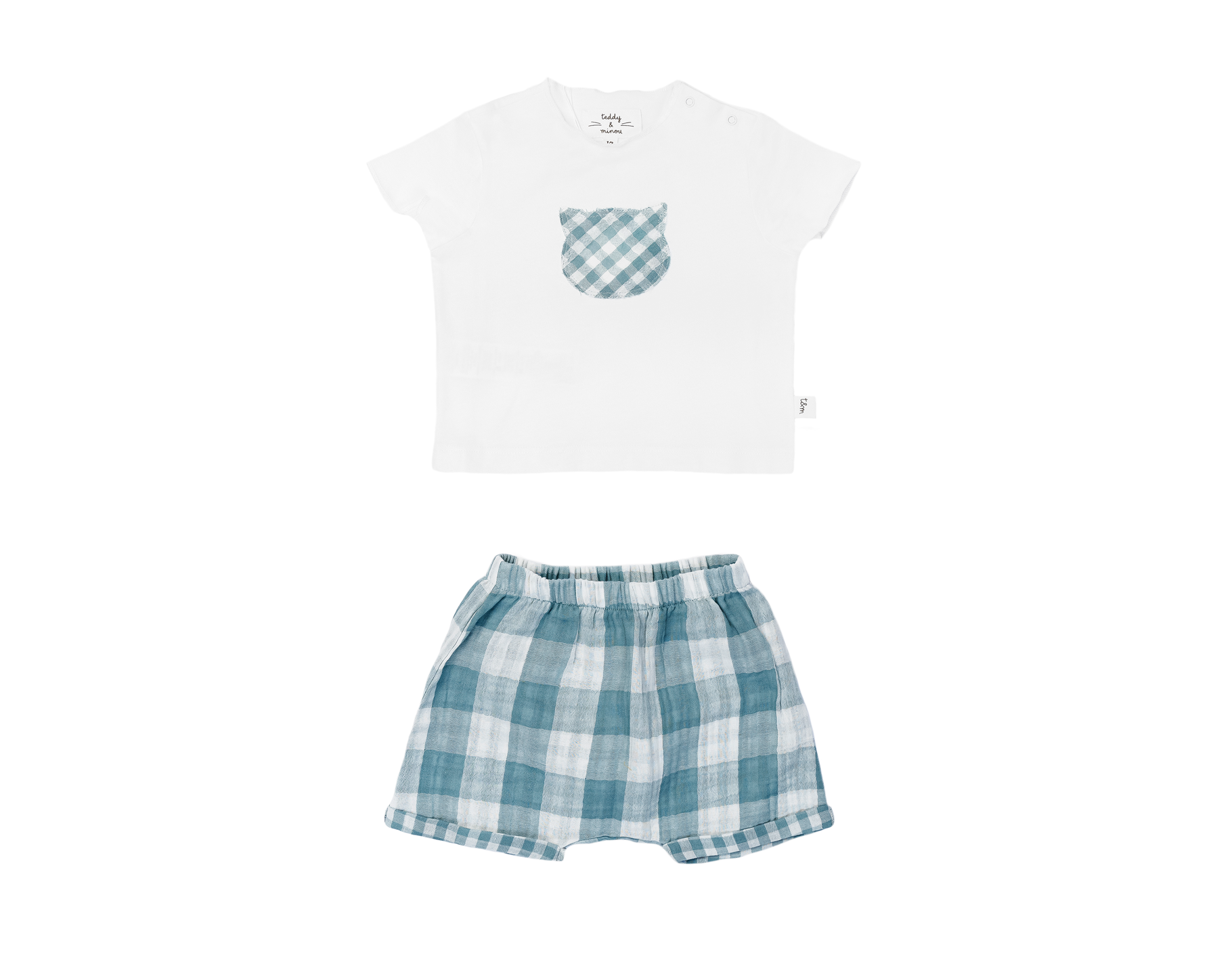 TEDDY & MINOU TWO PIECE SET (T-shirt&Short)