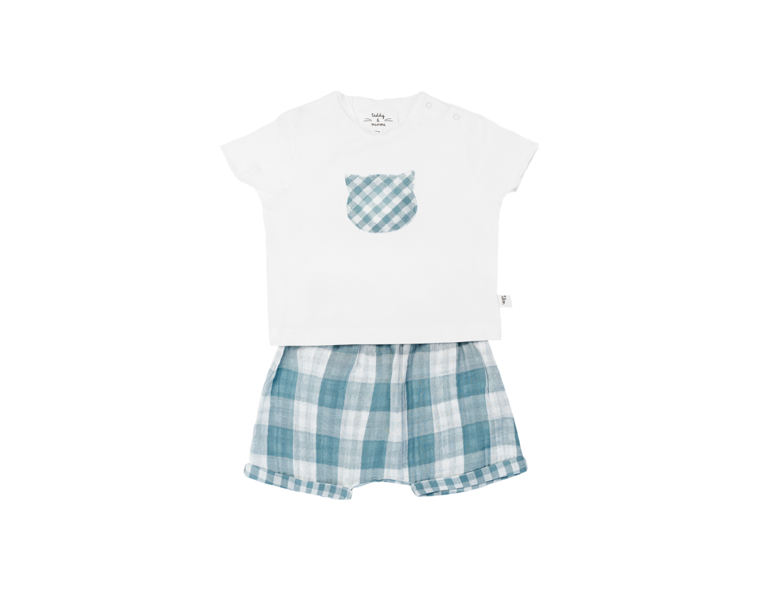 TEDDY & MINOU TWO PIECE SET (T-shirt&Short)