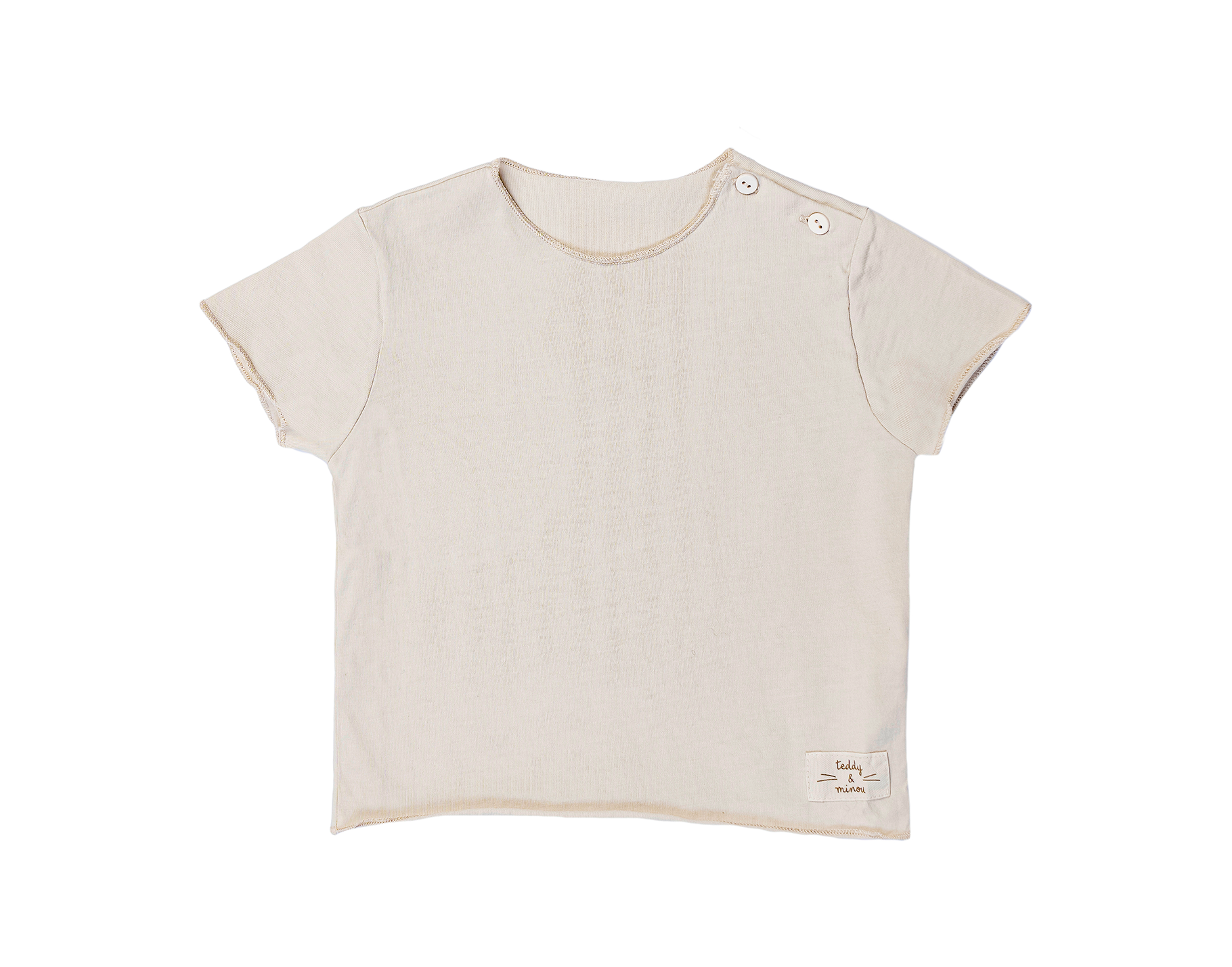 TEDDY & MINOU T-SHIRT S/S (BARLEY BEIGE)