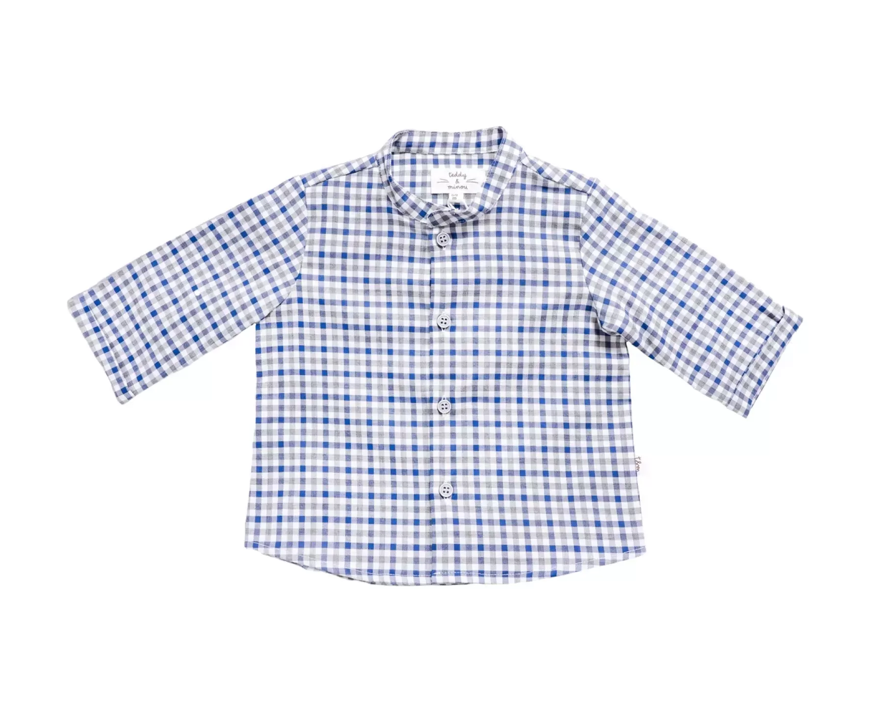 Teddy & Minou checked print shirt