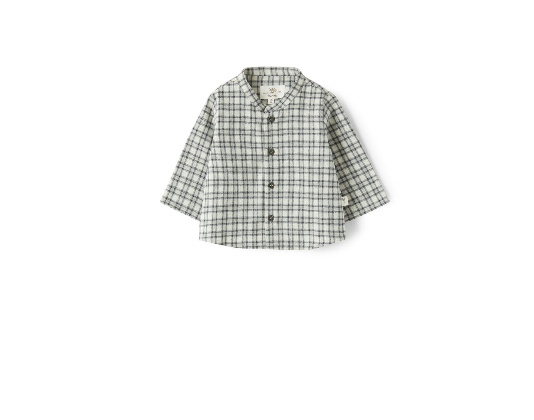 Teddy & Minou checked print shirt