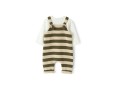 Teddy & Minou Two-piece tricot-knit dungaree set