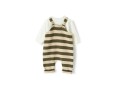 Teddy & Minou Two-piece tricot-knit dungaree set