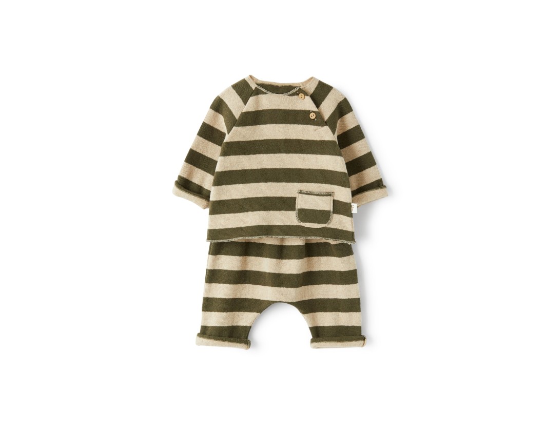 Teddy & Minou Knitted Stripe Suit