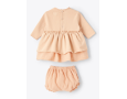 Teddy & Minou Dress in brushed fleece with culotte pants