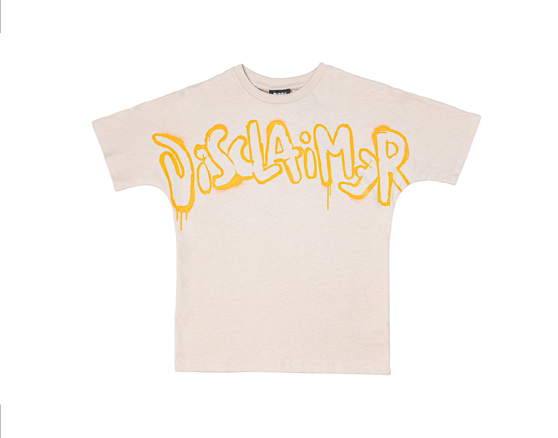 DISCLAIMER T-SHIRT  IN JERSEY/BEIGE