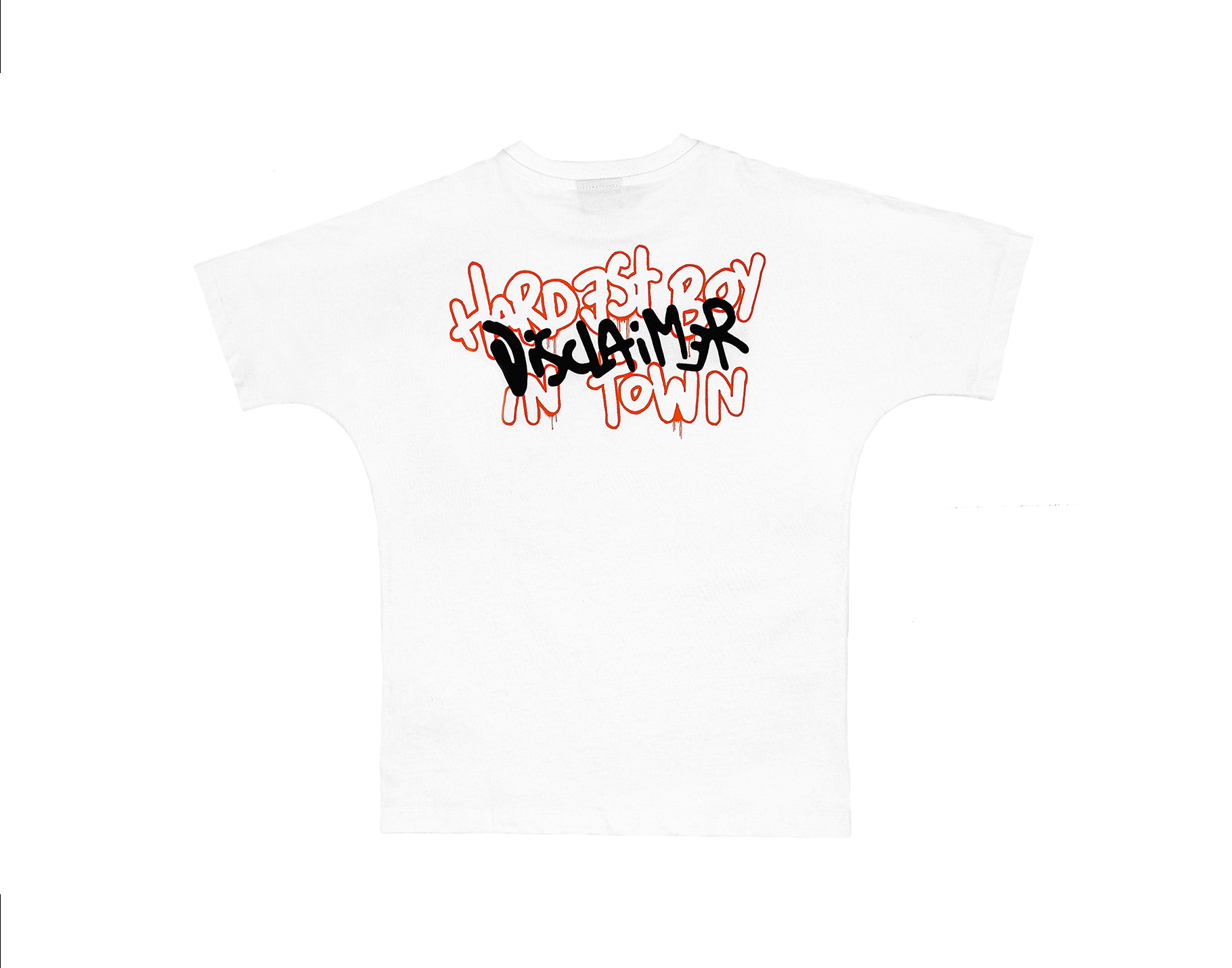 DISCLAIMER T-SHIRT  IN JERSEY/WHITE