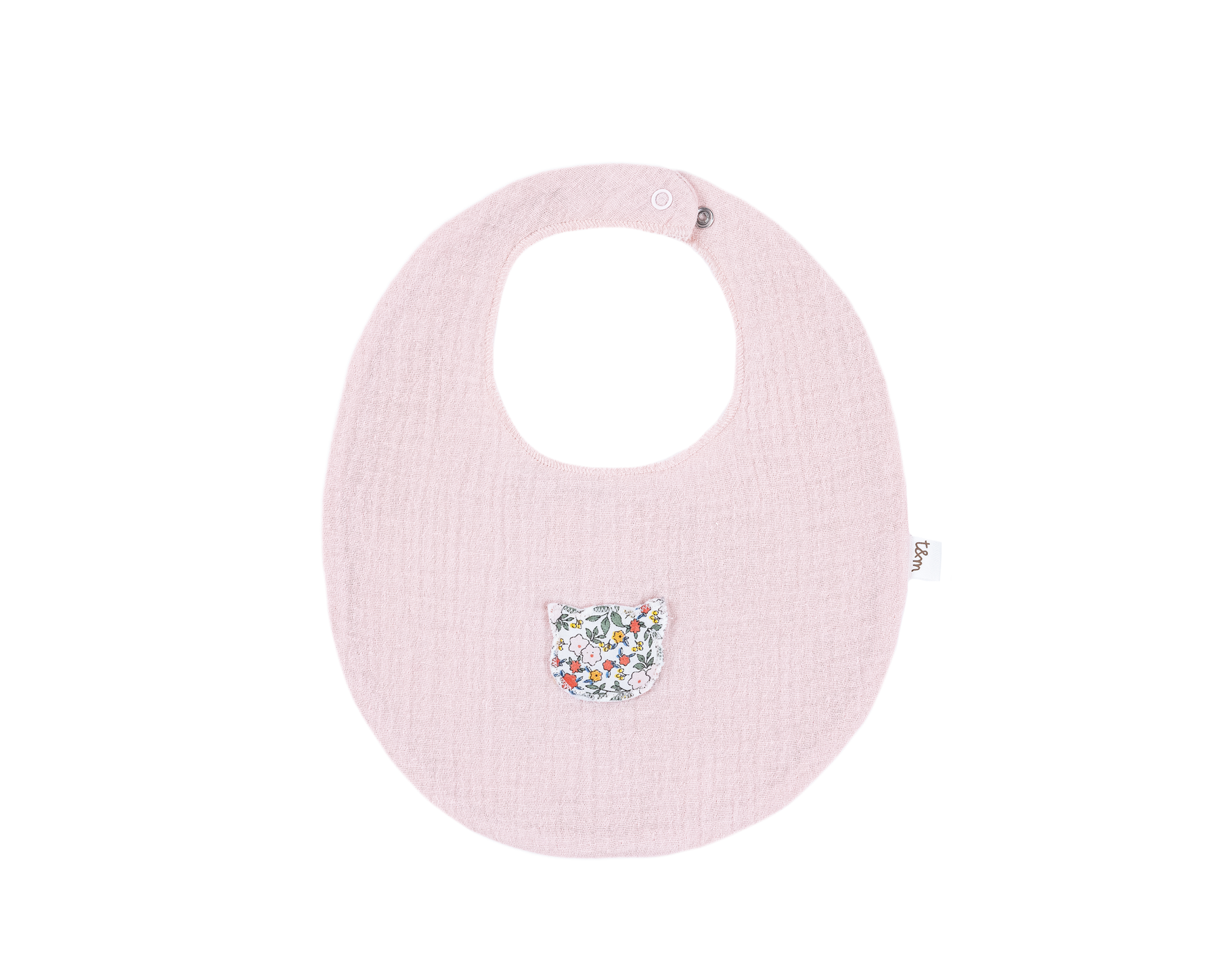 TEDDY & MINOU BIB SMOOTHIE PINK/ORANGE