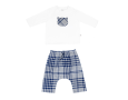 Teddy & Minou Two-piece set in checked technowool